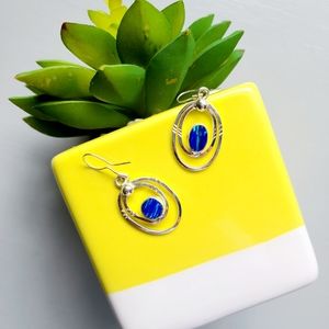 NEW Handmade Water Blue Earings